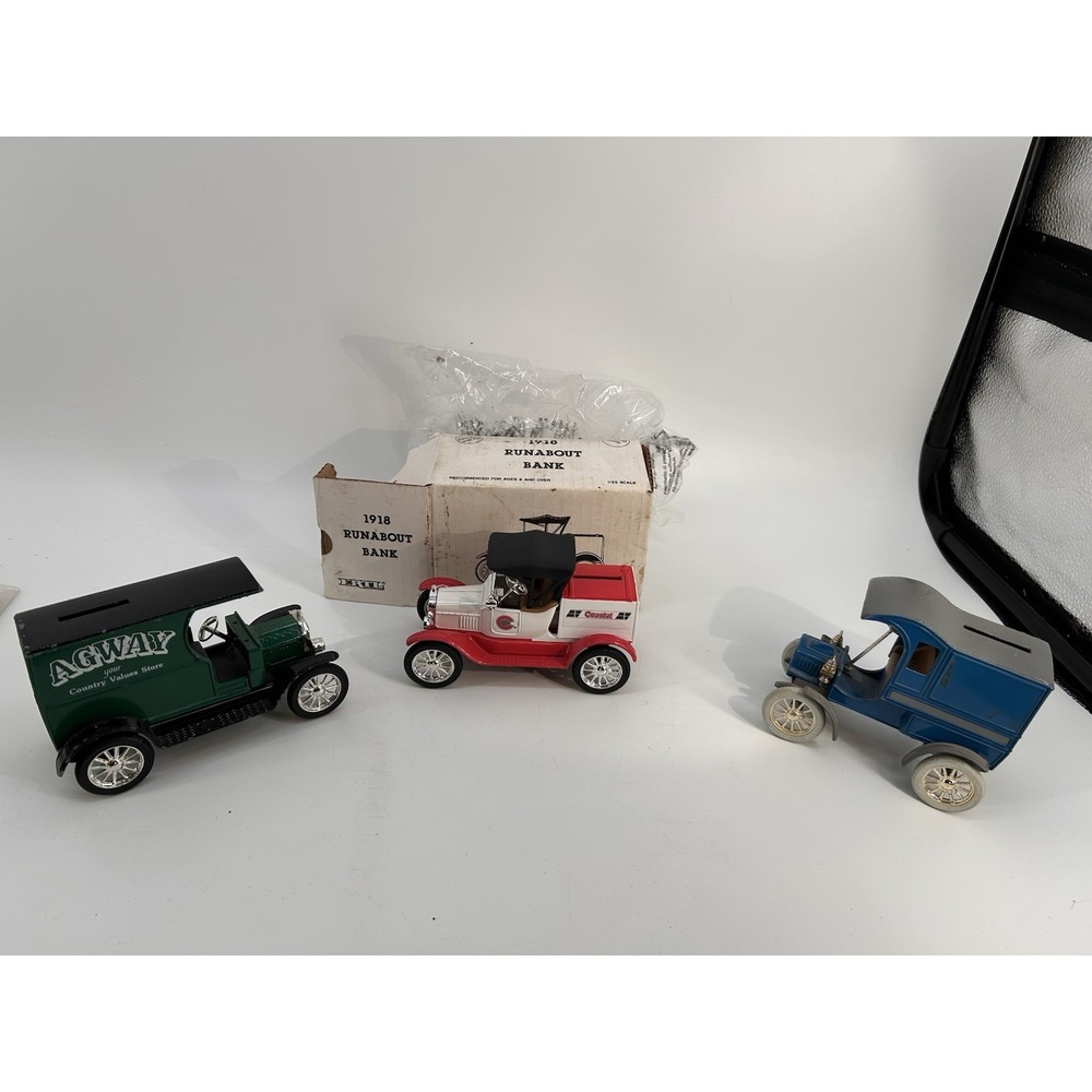Vintage Ertl Die-Cast Truck Banks Lot Of 3